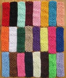   inch Crochet headband stretchy hairbow newborn baby girl wholesale lot