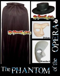 Phantom Of The Opera CLOAK & HAT ONLY Halloween Fancy Dress