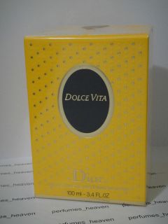 Dolce Vita Christian Dior EDT Spray Women 3.4 oz 100 ML * Sealed 