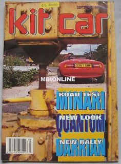 Kit Car 09/1990 featuring Lomax, Darrian T90, Quantum, Madison, Minari 