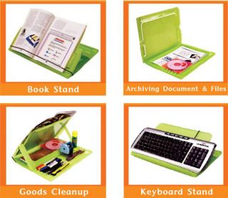   Handy Stand Portable Reading Book Holder Desk Goods Cleanup Document