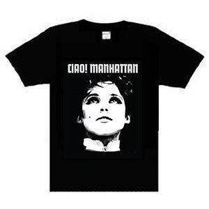 Edie Sedgwick Ciao Manhattan music punk rock t shirt BLACK S XL