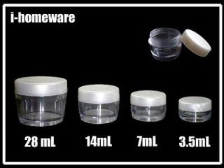 10x Clear Empty Box Bottle Cosmetic Cream Sample Container Lip Balm 