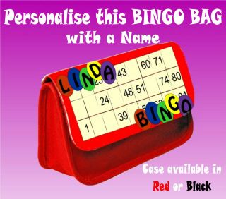 Personalised Bingo Pen Carry Bag / Clutch Bag / Ideal for Daubers and 