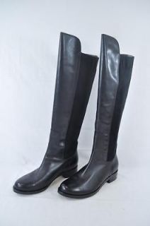 COLE HAAN AIR WHITLEY BLACK LEATHER SUEDE KNEE HIGH BOOT