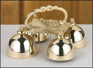 Catholic Clergy Gift Church Service 8 Brass Four 4 Cup Sacristy Bell 