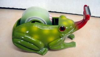   Green Frog Toad Tape Dispenser Home Office College School Fun Party
