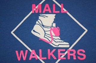   vtg 80s MALL WALKERS screen stars t shirt CLARKSVILLE TENNESSEE large