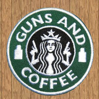 Starbucks Guns and Coffee Angle Army SNIPER iron on RARE PATCH