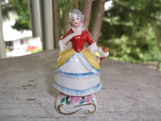 Vintage Germany Miniature Colonial Woman Figurine Figure 2 5/8
