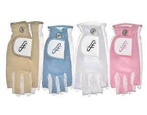 Ladys First Tan Thru Womens Golf Gloves   Left Hand Small   Blue or 