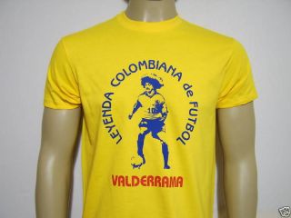 CARLOS VALDERRAMA FOOTBALL ICON T SHIRT COLOMBIA FL018