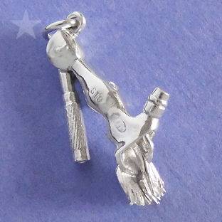 SHEEP SHEARER CLIPPERS Sterling Silver Charm Pendant