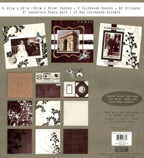 12X12 Scrapbooking Kit Perfect Pages Nocturne 125 pieces Colorbok New