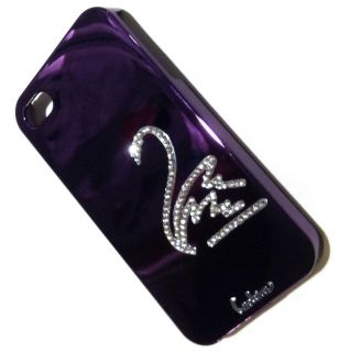   Leshine DreamPlus Purple Swan Bling Diamond Cover Case iPhone 4G 4GS