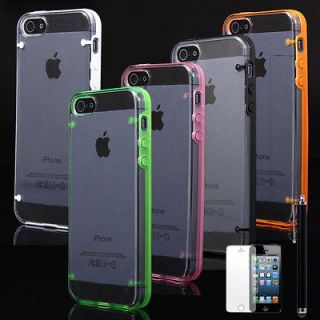   Transparent Clear Ultra Thin Snap On PC Hard Case Cover For iPhone 5