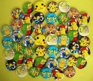 NEW Pikachu Pokemon Badge pin Lot set of 45pcs D4.5