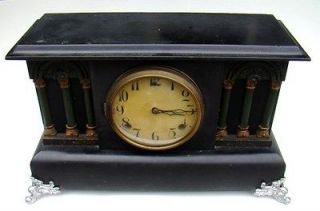 Antique Wm L GILBERT Mantle CLOCK Model 2258 Orig LABEL
