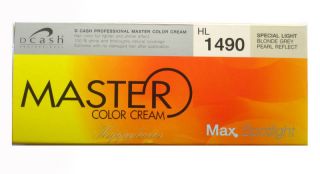 Dcash Master Permanent Color Cream Light BLONDE GREY Silver White Hair 