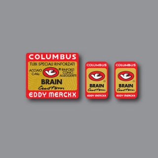 0081 Columbus Eddy Merckx Custom Brain Bicycle Frame and Fork Stickers 
