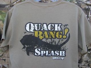   2X Quack Bang Splash T Shirt, Ducks Hunting, Unlimited, Commander