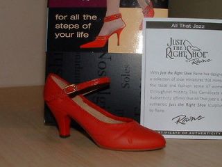 JUST THE RIGHT SHOE   ALL THAT JAZZ  2003 ITEM #25393   NEW IN BOX 