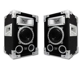 Pair of 500 Watt 2 Way Studio Monitor PA DJ Speakers