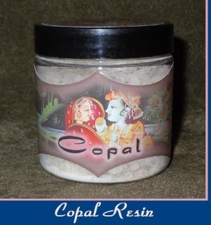 New White Copal Ramakrishnanandas Herbal Resin Incense Jar and 1 roll 