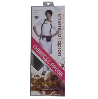 Andre Chemical Proof Apron Hair Stylist Cut Cutting Salon Barber Clear 