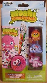 Moshi Monsters Moshling FUN PACK PENCIL & POUCH SET New Sealed By Rose 