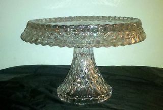 Glass Pedestal Cake Plate/Serving Plate Bowl Combo