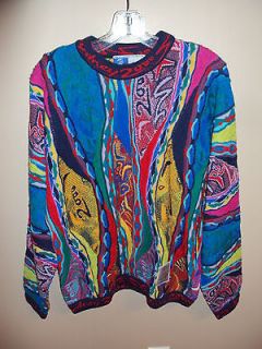 Mens Bright Colored 100% Wool COOGI Sweater Size M   Sydney Olympics 