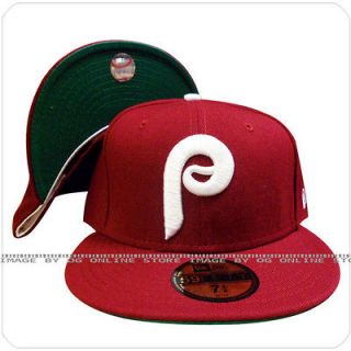   phillies burgundy white 1970 1991 cooperstown fitted cap hat