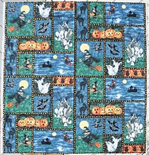 Northcott Halloween Harvest Moon Fabric Panel Cotton Quilt Craft )