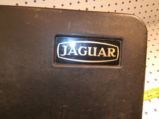 Jaguar XJS 1979 EMPTY black plastic Jaguar tool box with Jaguar logo 