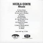NICOLA CONTE   Rituals   RARE 13 Trk PROMO CD Advance
