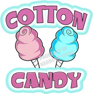 Cotton Candy Decal 36 x 36 Concession Food Truck Trailer Van Cart 