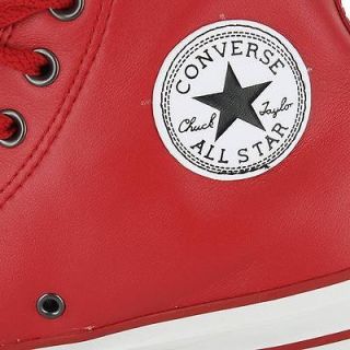 CONVERSE ALL STAR HI RED WHITE LEATHER CLASSIC MENS US UK SIZE 11