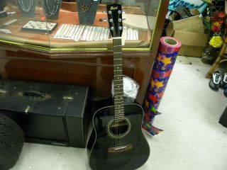 Cort AJ 870 Beginner Starter Acoustic Guitar Black
