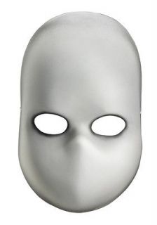 Creepy White Blank Doll Face Adult Halloween Costume Mask