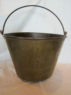   COLLECTIBLE APPLE BUTTER KETTLE, COPPER #14, IRON BAIL ORIGINAL PATINA