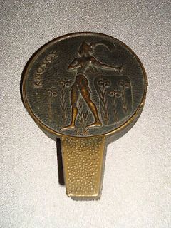   bronze desktop paper clip KNOSSOS CRETE with bull and young prince