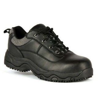 SFC Shoes for Crews Eagle Safety Toe Black Mens 5052 Sz 7.5 / 40 $100 