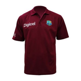 Woodworm West Indies Cricket Polo Shirt Maroon LG