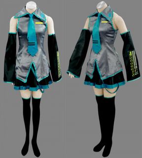 New Vocaloid Hatsune Miku Cosplay Costume Dress 4 sizes for choose