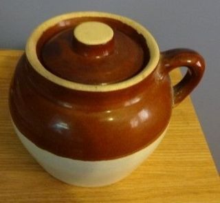 Bean Crock with Crown #2 Pottery Made in USA