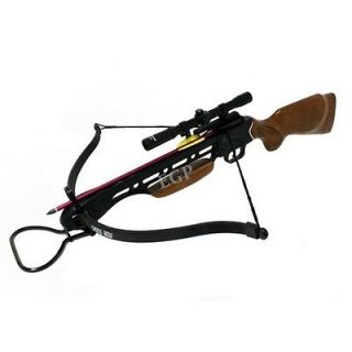 150LBs 150 lbs Wooden Hunting Crossbows 12 Arrows + 4x20 Scope