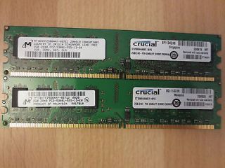   GB Memory RAM (2 x 2GB Sticks) DDR2 667 PC5300 (Crucial CT25664AA667