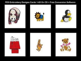   Numbers 1 65 Machine Embroidery Designs + Free Conversion Software