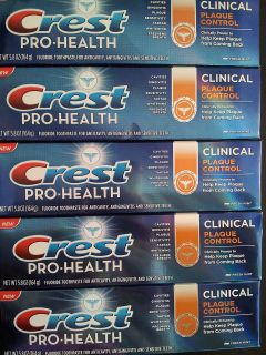 Crest PRO HEALTH Clinical Plaque Control Toothpaste 5.8oz 164g each